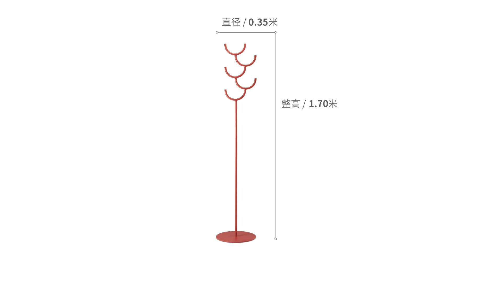 My Deer小鹿衣帽架六角款柜架效果图