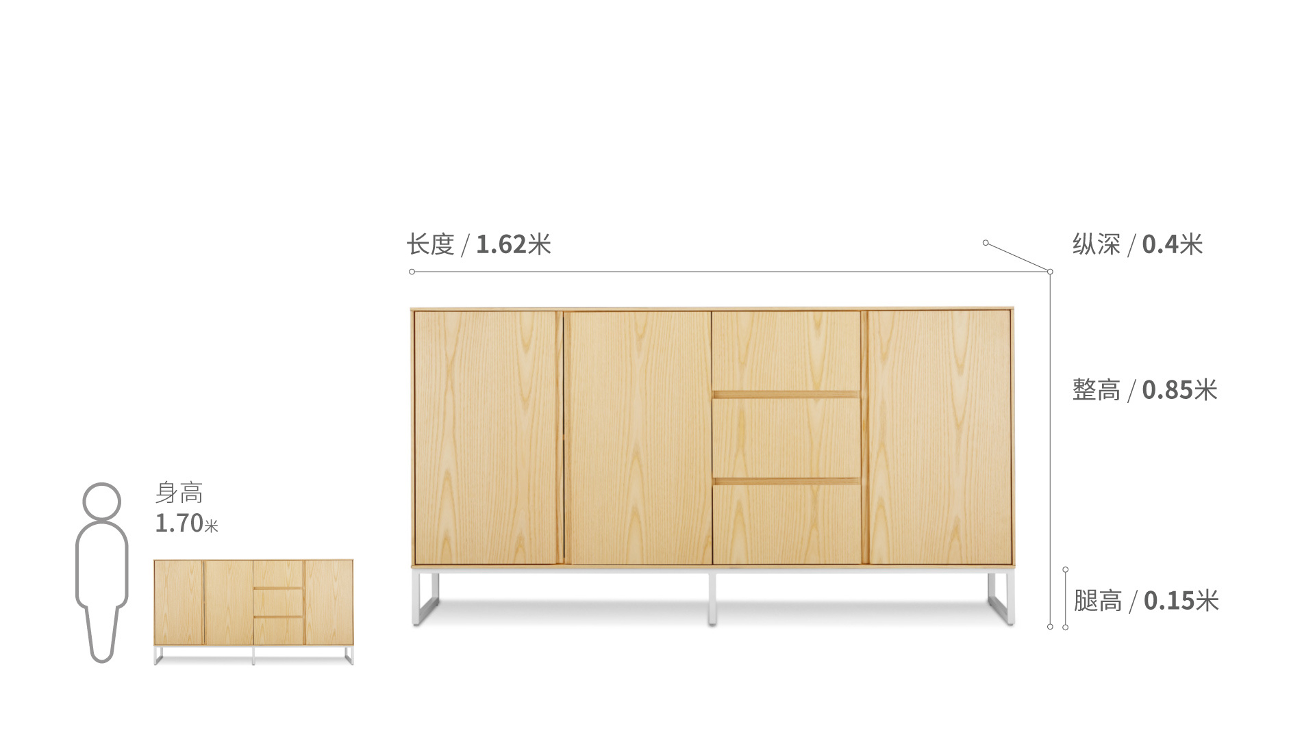 新画板餐边柜®柜架效果图